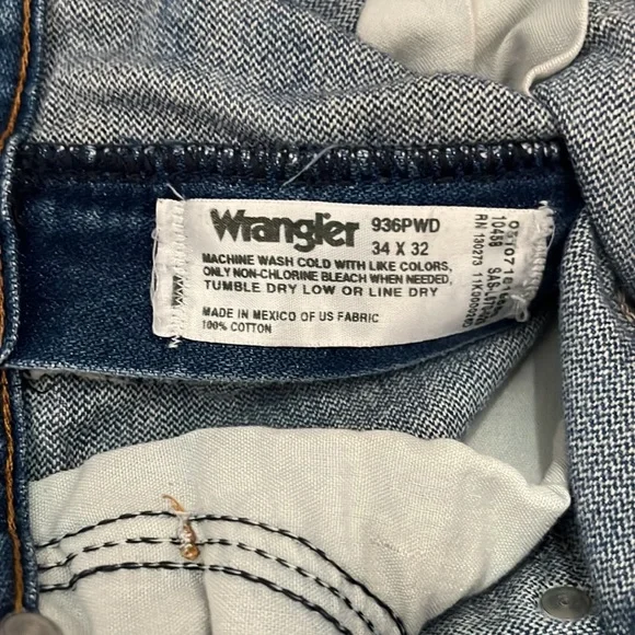 Wrangler men’s distressed denim pants - Picture 7 of 7